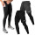 Short Deportivo Con Calza Termica Larga SetX2 Expert Negro