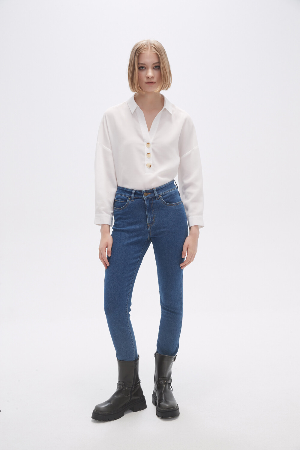 Pantalon Subiras Azul Medio