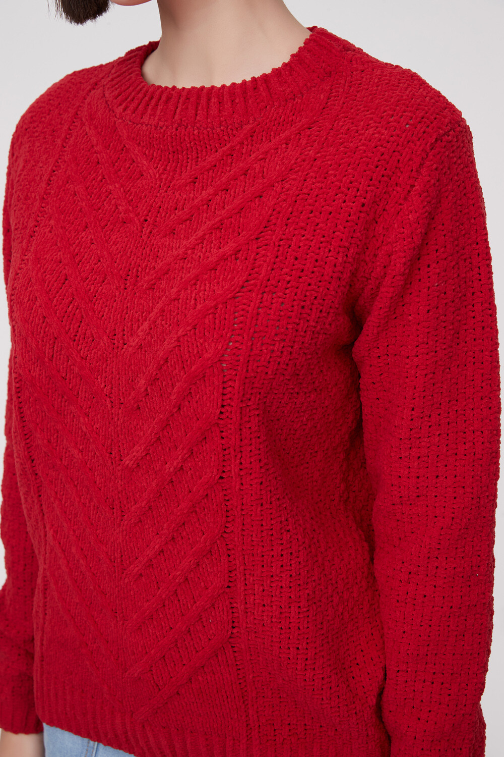 Sweater Allora Rojo Oscuro