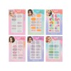 Stickers para uñas x12 un. incluye lima Sasha