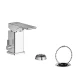 Griferia De Bidet Monocomando Con Transferencia, Desague Y Tapita Sauco Fv