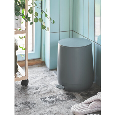 Papelera Con Pedal Oxie 5L Cierre Suave Gris