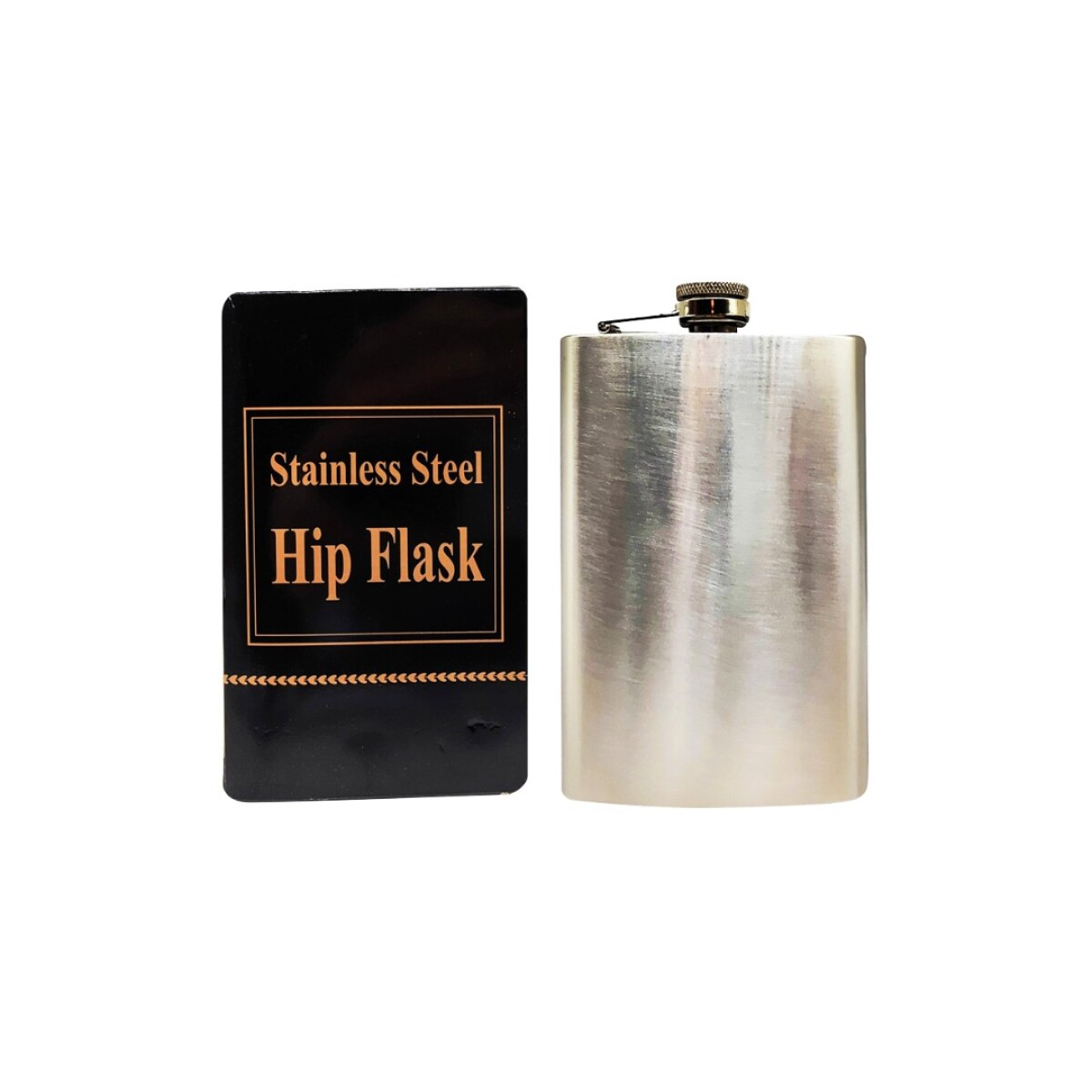 PETACA DE METAL 7X14,5CM - PLATEADO 