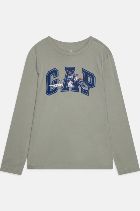 Remera Logo Gap Manga Larga Niño Motorcycle