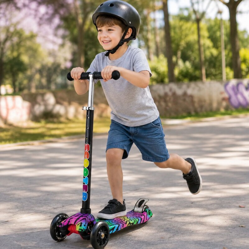 Tripatin Infantil Scooter Estampado Regulable con luz Tripatin Infantil Scooter Estampado Regulable con luz