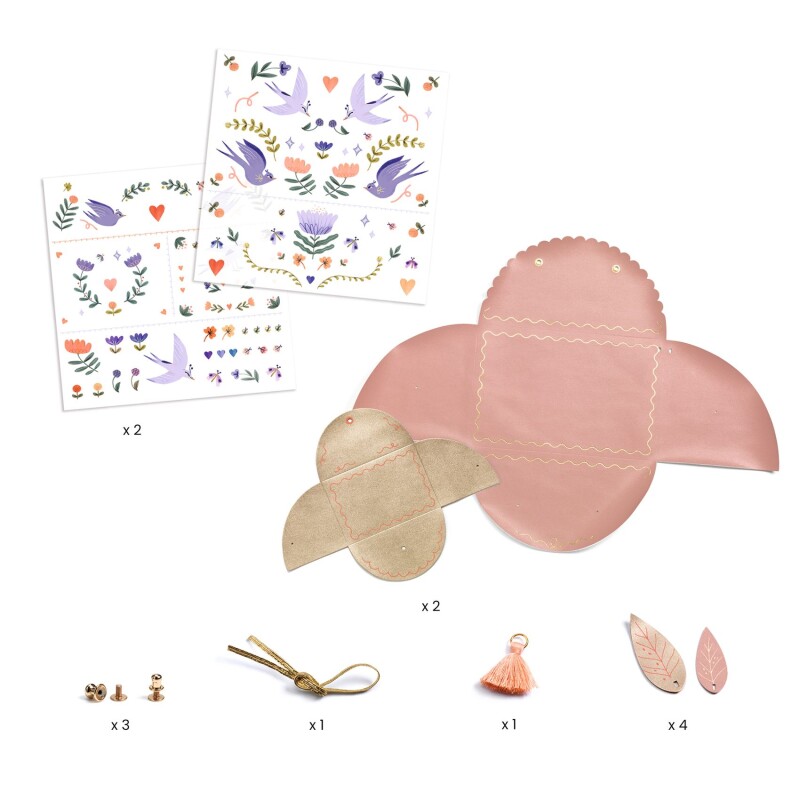 Carteras para crear Dulce kit de moda Djeco Carteras para crear Dulce kit de moda Djeco