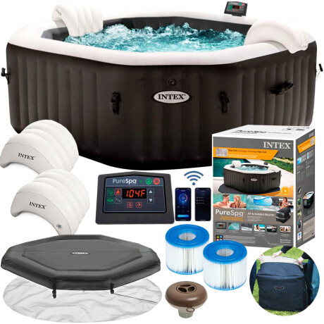 Intex Jacuzzi Hidromasaje Deluxe Burbujas 6 Personas Intex Jacuzzi Hidromasaje Deluxe Burbujas 6 Personas