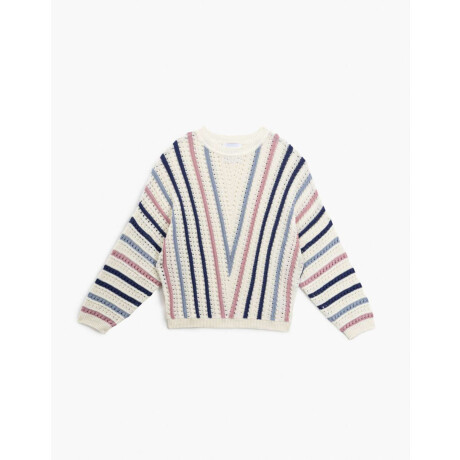 Sweater Rayado Combinacion Multicolor