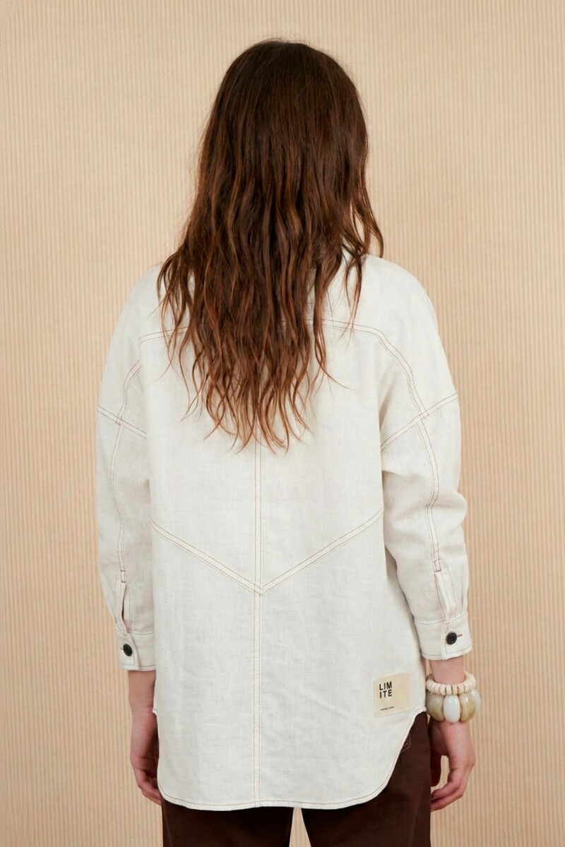 CHAQUETA LINO VERA BLANCO