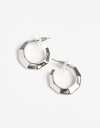 Aros Argollas Metal Argollas De Metal Plateado - Plateado