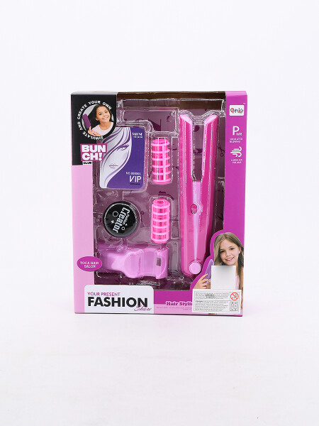 SET BELLEZA CON PLANCHITA ROSADO