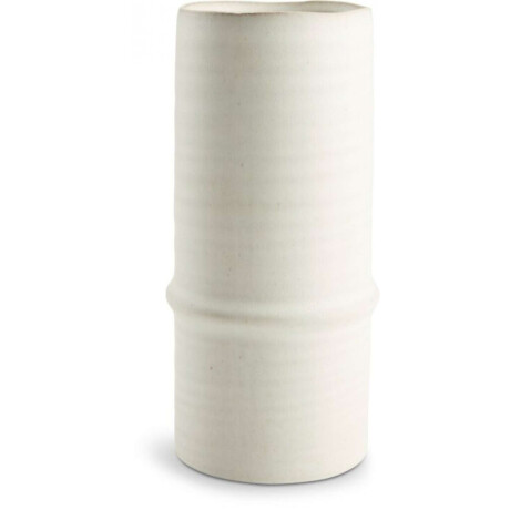 Jarrón EMANUEL Ø12xH25cm blanco Blanco