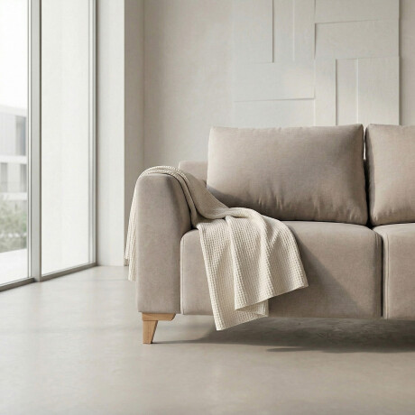 Sofá Gino - Microfibra - 2 cuerpos TC 1010 (Beige)