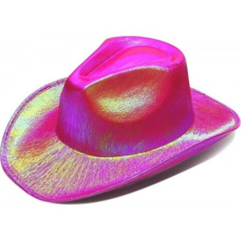 Gorro Cowboy Tornasol Fucsia