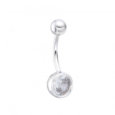 Piercing de plata con circonia. Piercing de plata con circonia.
