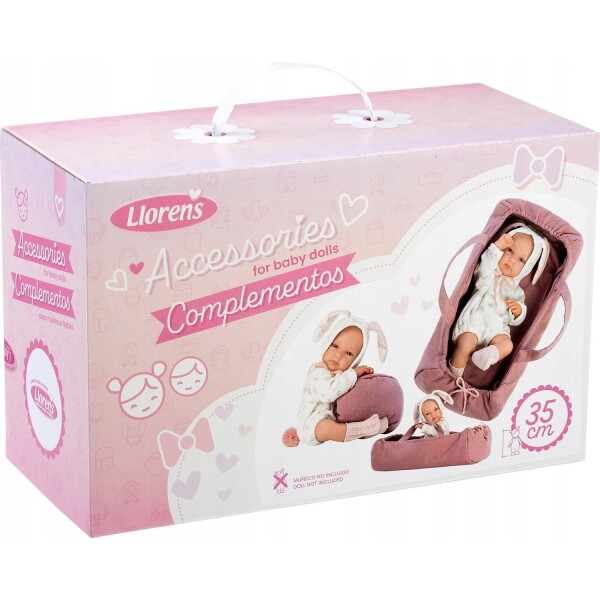 Set Ropa Muñeca Llorens 35cm Conejo Pijama Transportadora Variante Modelo Vestido