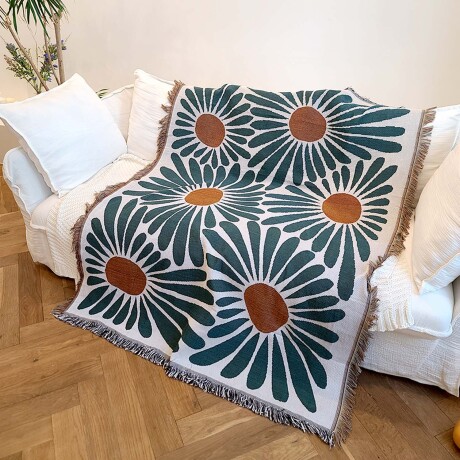 Cobertor Protector Funda Cubre Sillón Sofá Reversible 1.6x2M Verde