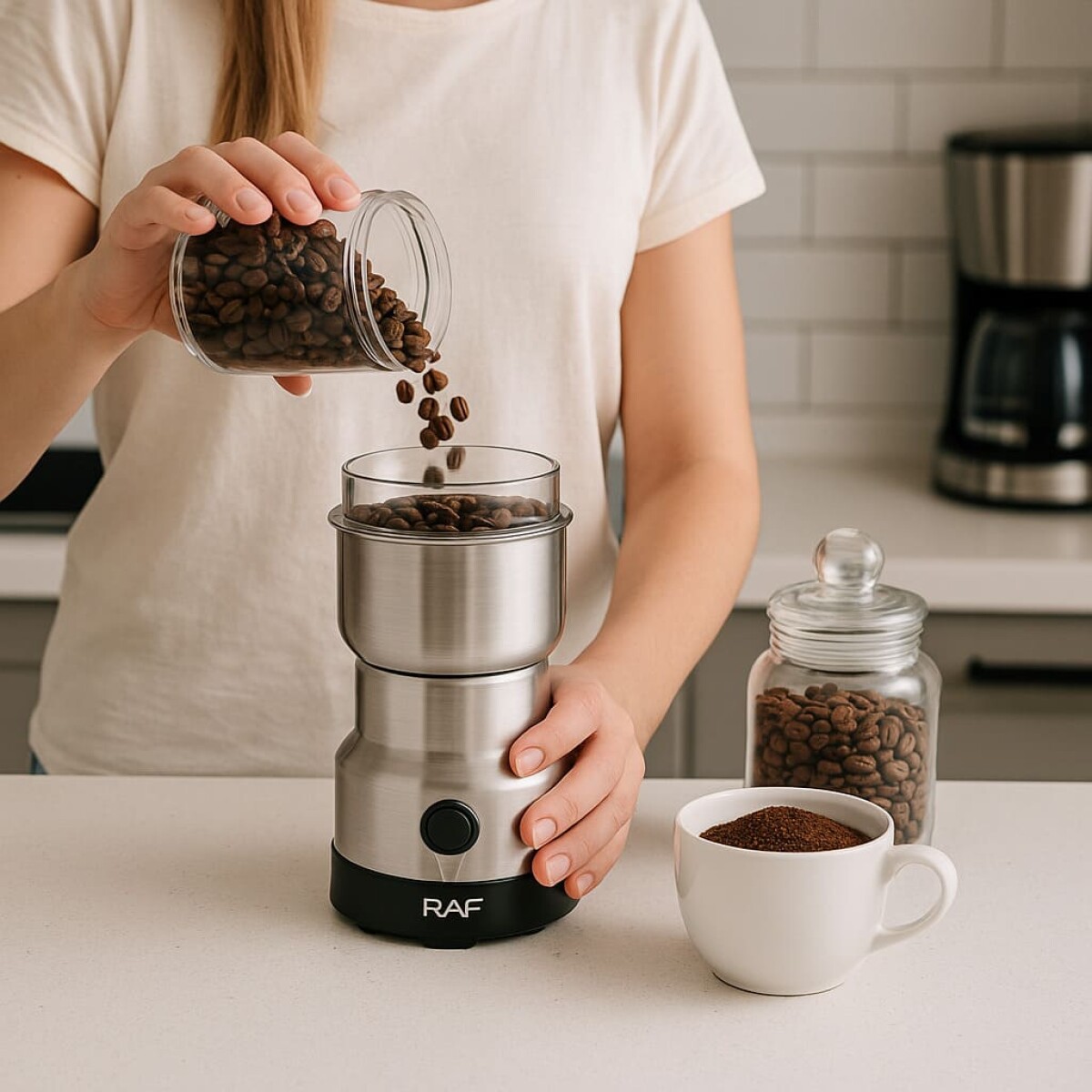 Molinillo de Café y Otros Granos 300w Hoja de Acero Inox Capacidad 85g 