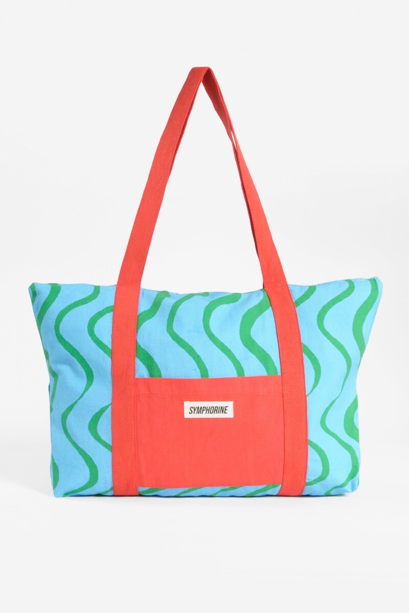 Bolsa Waves azul