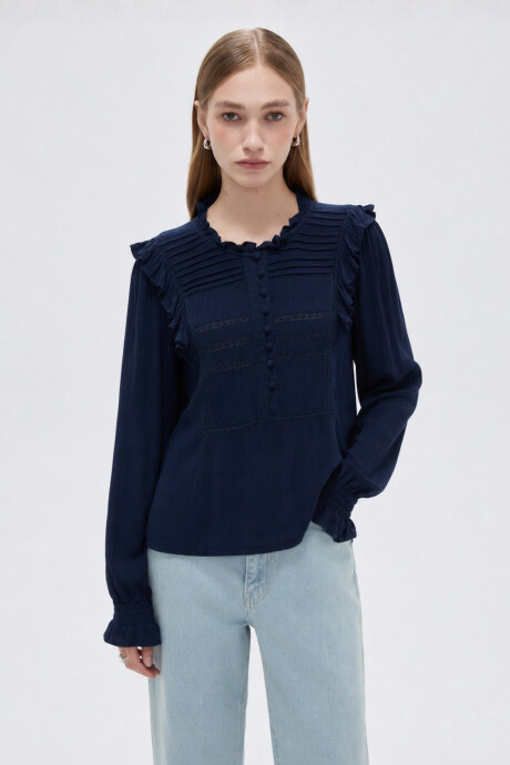 Blusa Narun Azul Marino