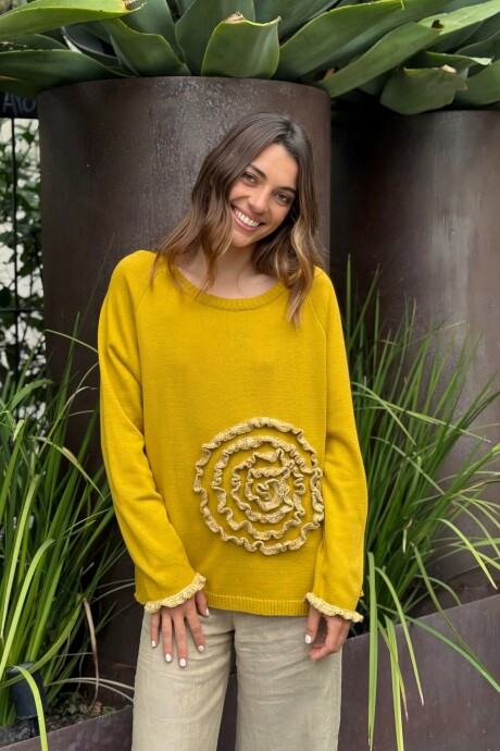 SWEATER SUNSET Mostaza