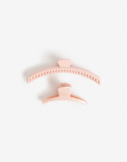 Broches Sets Básicos Broche Maxi De Acrílico Glossy. - Rosa Claro