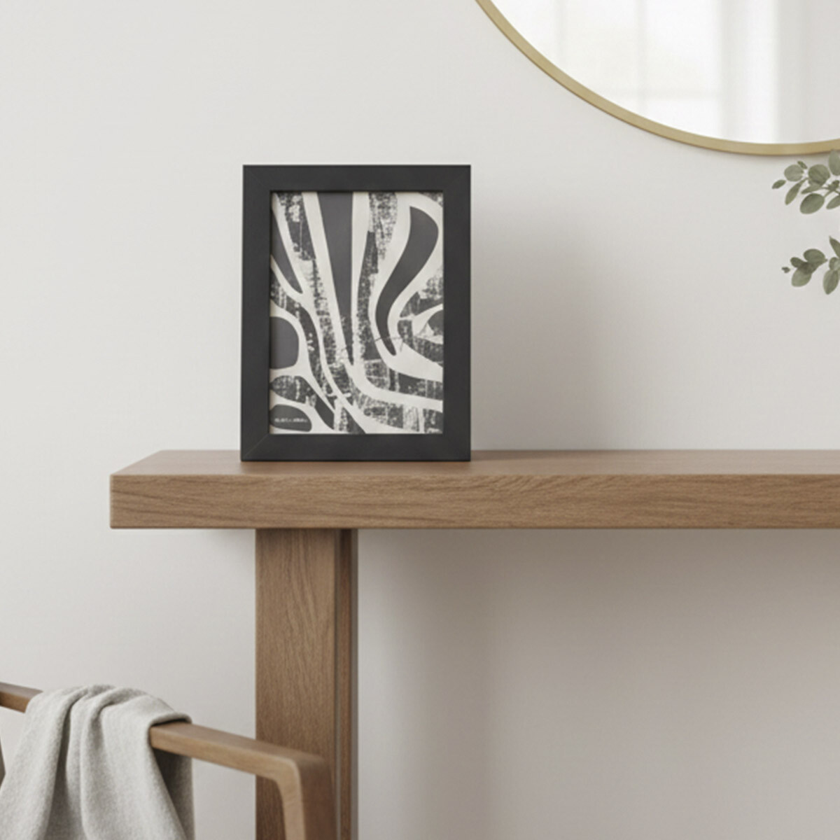 Portarretrato Fotográfico de Marco Madera 13 x 8 cm - NEGRO 