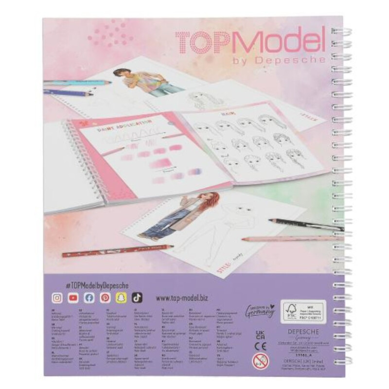 Libro para Colorear Diseños Top Model Libro para Colorear Diseños Top Model