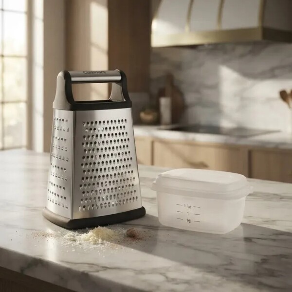 Rallador de 4 lados con contenedor de almacenamiento - Cuisinart Rallador de 4 lados con contenedor de almacenamiento - Cuisinart