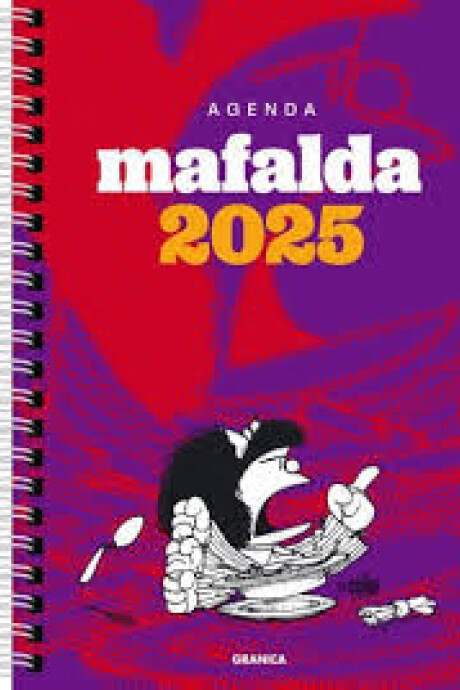 AGENDA MAFALDA 2025 ROJA VIOLETA ANILLADA AGENDA MAFALDA 2025 ROJA VIOLETA ANILLADA