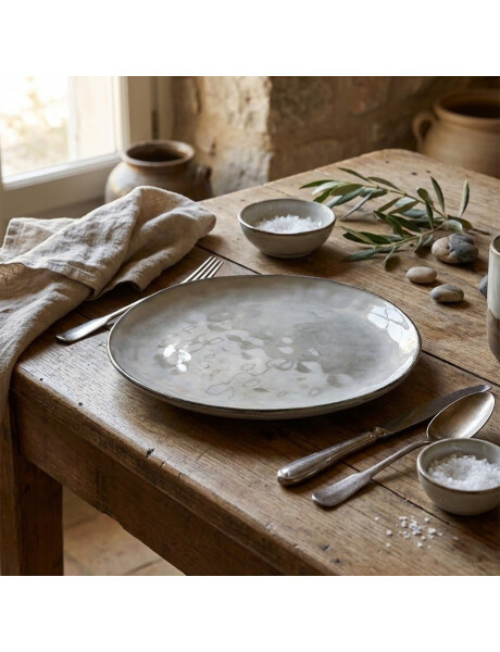 PLATO DE MESA CERAMICA D29CM GLAZE BEIGE PLATO DE MESA CERAMICA D29CM GLAZE BEIGE