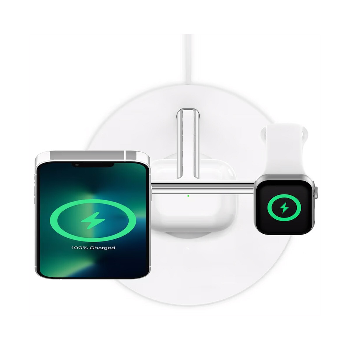 BoostCharge Pro 3-in-1 Iphone+Apple Watch+Airpods Belkin Blanco