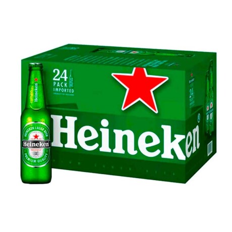 Cerveza Heineken Long Neck 24 unidades 330 ml