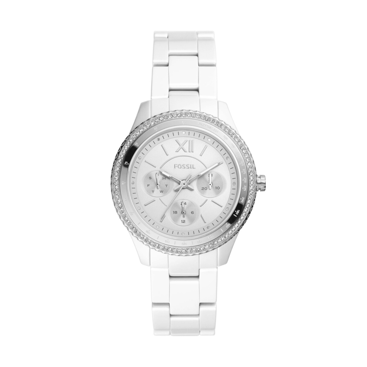 Reloj Fossil Fashion Ceramica Blanco 