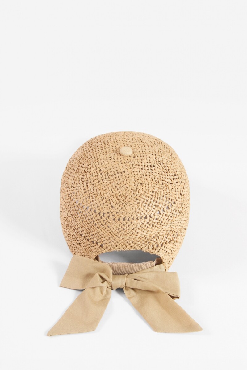 Cap de rafia beige