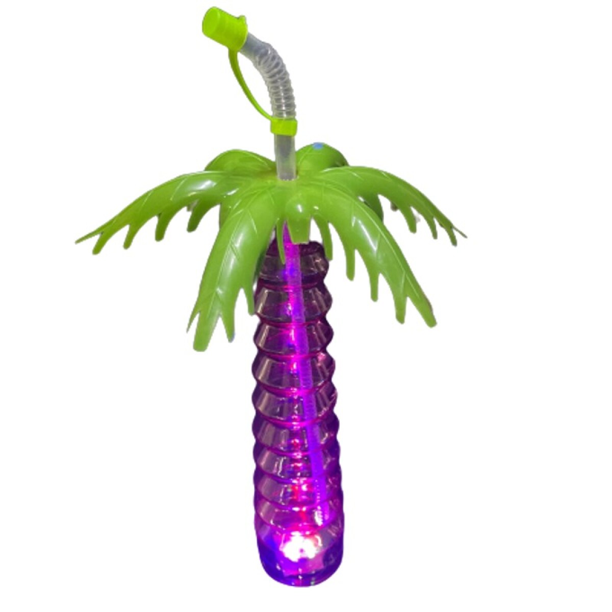 Vaso Largo Palmera con Luz 