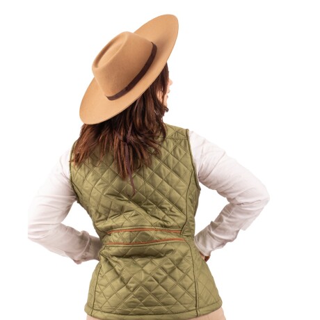 Chaleco Capitoneado Dama Verde musgo