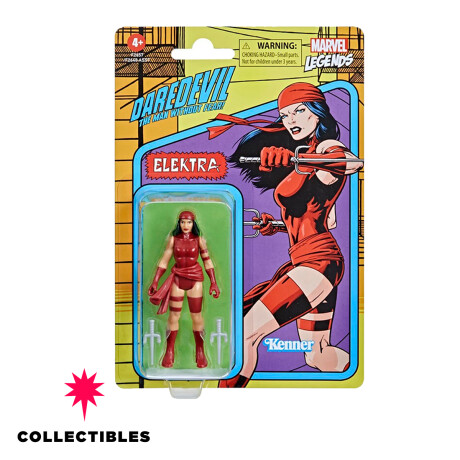 MARVEL LEGENDS RETRO COLLECTION 3.75 - ELEKTRA MARVEL LEGENDS RETRO COLLECTION 3.75 - ELEKTRA