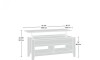 Mesa Ratona Articulada - Sauder - Linea Dakota Pass Gris