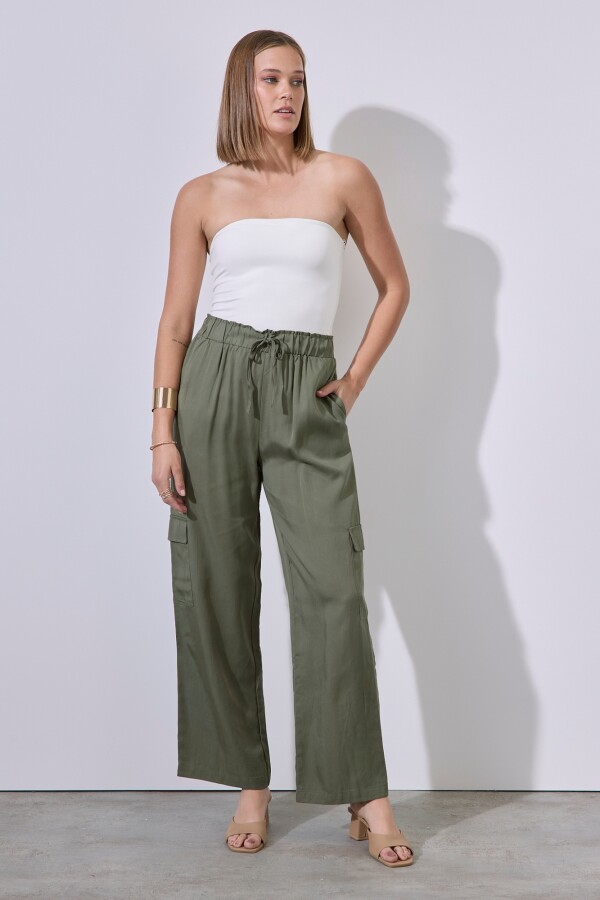 Pantalon Cargo OLIVA