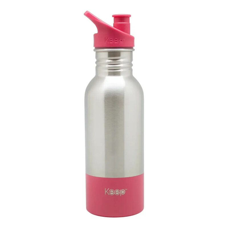 Botella Keep Caramañola Aluminio 600ml Rosa