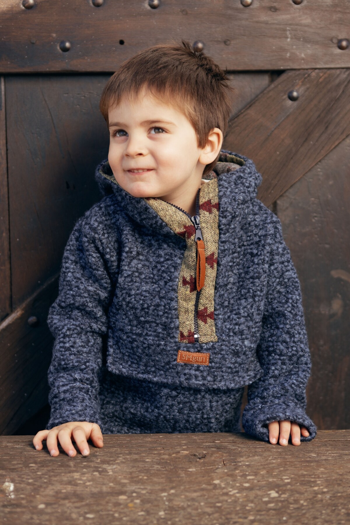 Mini Pibito Azul Marino / Bordeaux