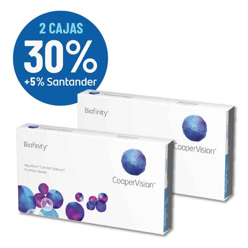 Set Biofinity Esferico X 2 Cajas Blanco