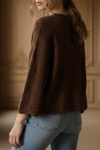Sweater Textura Chocolate