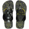 Sandalias Infantiles Havaianas Kids Max Heroes Negro - Amarillo