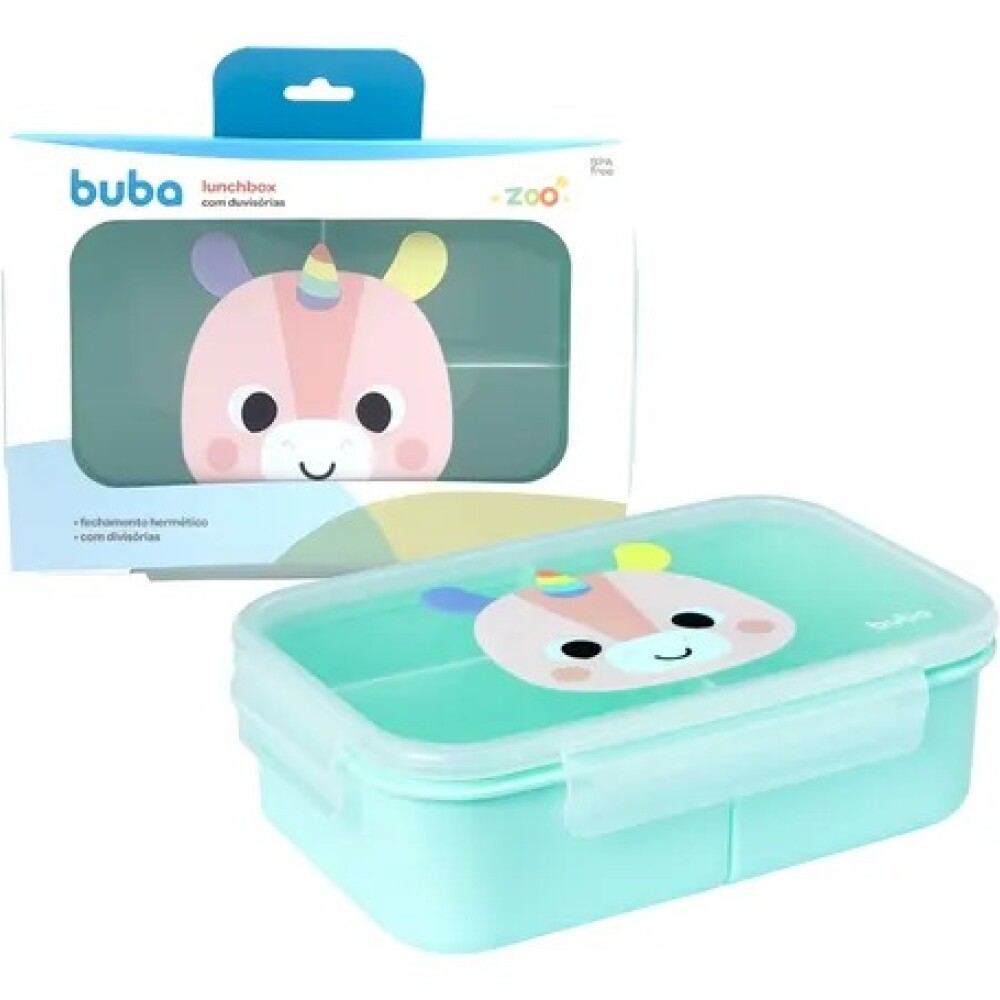 Tupper Lunchera divisiones FLY BUBA unicornio