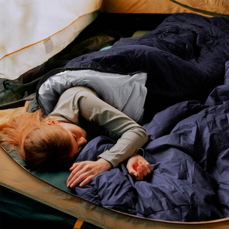 Sobre Dormir Capucha Colcha 190x83+ Bolso Camping Azul