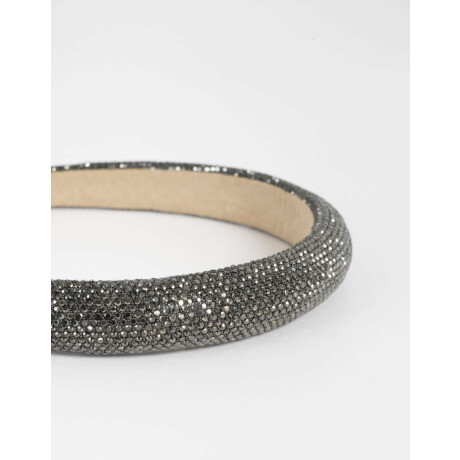 Vincha Rígida Glowshine Plateado Hematite