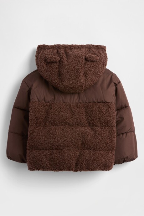 Campera Corderito Toddler Niño Dark Brown