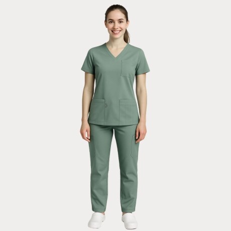 Pantalón Classic Dama ARGON Elastizado Oliva